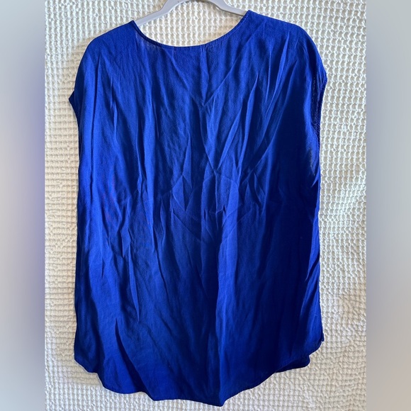 Chico's Royal Blue Sleeveless Blouse - Picture 5 of 5